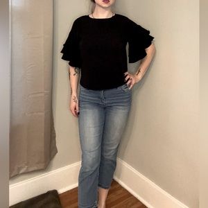 Vince Camuto flutter-sleeve blouse